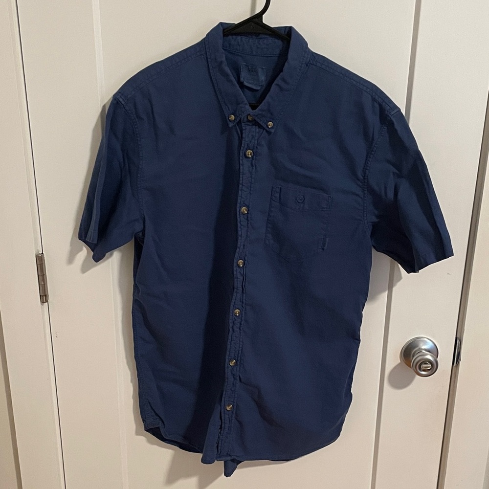 Vans Dark Blue Casual Button-Down Shirt